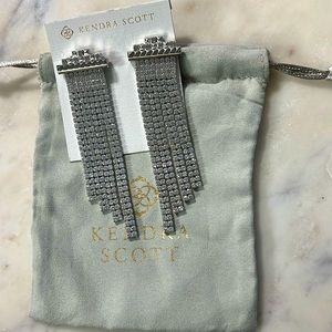 Kendra Scott Vienna Statement Earrings in Silver